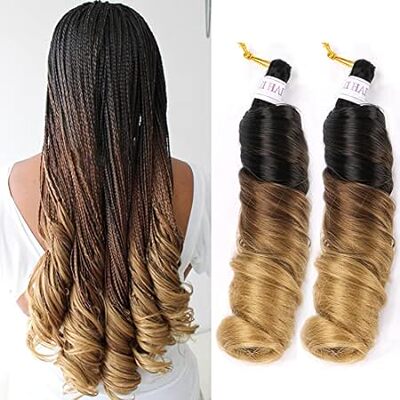 French Curly Braiding Hair 8Packs 12Inch 85G/Pack Loose W