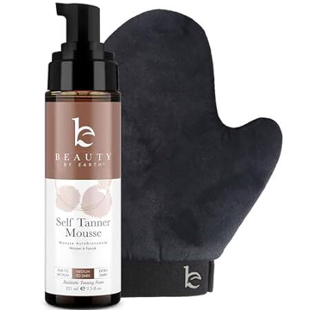 Self Tanner Tanning Mousse Kit - USA Made with Natural &a
