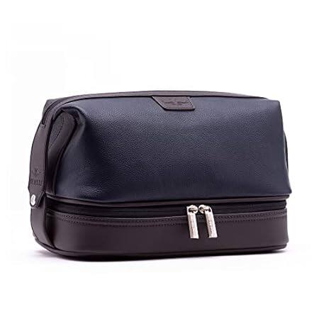 Vetell Leo Large Leather Men's Travel Toiletry and Shavin