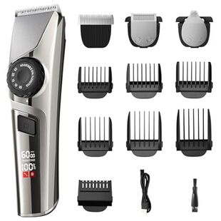 Hair Trimmer for Men， Cordless Hair and Beard Trimmer wit