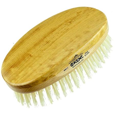 Kent MS11 Finest Men's Hair Brush and Facial Brush for Be