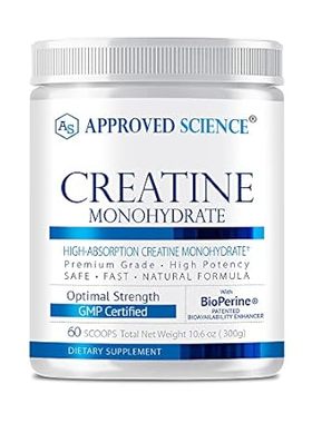 Approved Science Creatine Monohydrate Powder with BioPeri