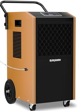 SAHAUHY 168 Pints Commercial Dehumidifier with Pump and D