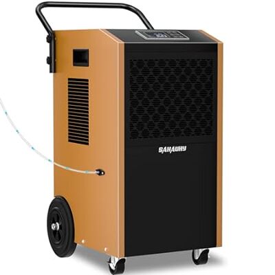 SAHAUHY 168 Pints Commercial Dehumidifier with Pump and D