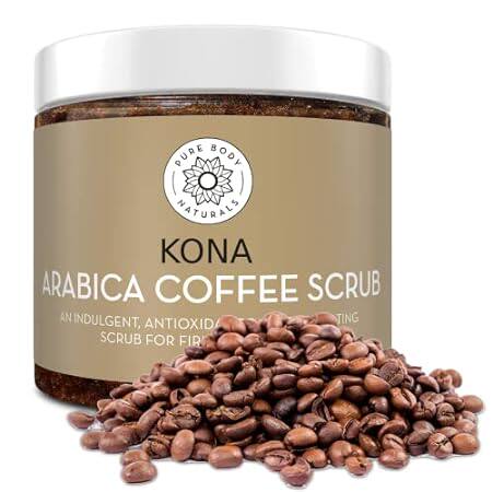 Pure Body Naturals Arabica Coffee Body Scrub Exfoliator -