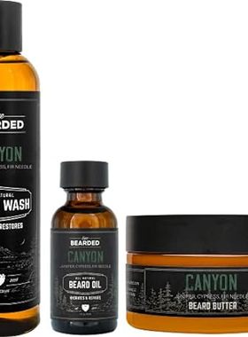 Live Bearded: 3-Step Beard Grooming Kit - Canyon - Beard