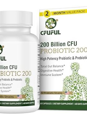 Cfuful Probiotics for Women and Men - 200 Billion CFU 12