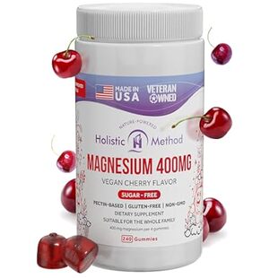 Magnesium Citrate Gummies Supplement - Cherry 240 Sugar-F