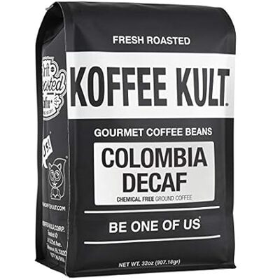 Koffee Kult Colombia Ground Decaf Coffee Decaffeinated Me