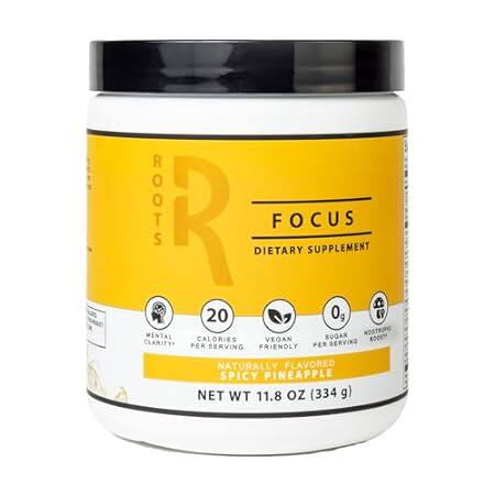 Roots Focus Nootropic Brain Supplement - Spicy Pineapple，