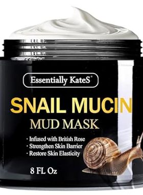 Snail Mucin Facial Mud Mask 8 Fl Oz - Deeply Hydrating &a