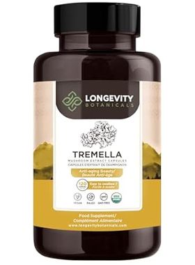 Longevity Botanicals Organic Tremella Mushroom Capsules -