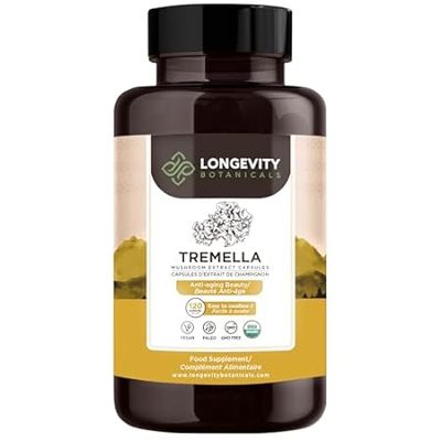 Longevity Botanicals Organic Tremella Mushroom Capsules -