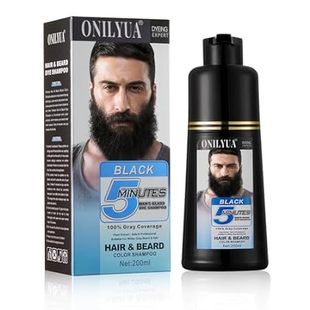 Men’s Beard Dye For Men Black In Minutes， Grey Reducing B