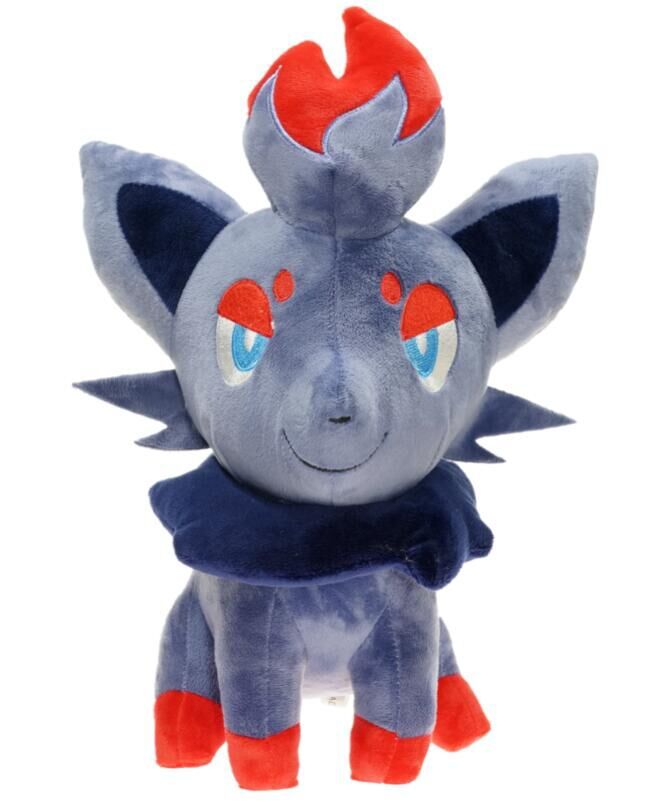 pokemon宠物小精灵口袋妖怪神奇宝贝紫色索罗亚毛绒公仔12寸