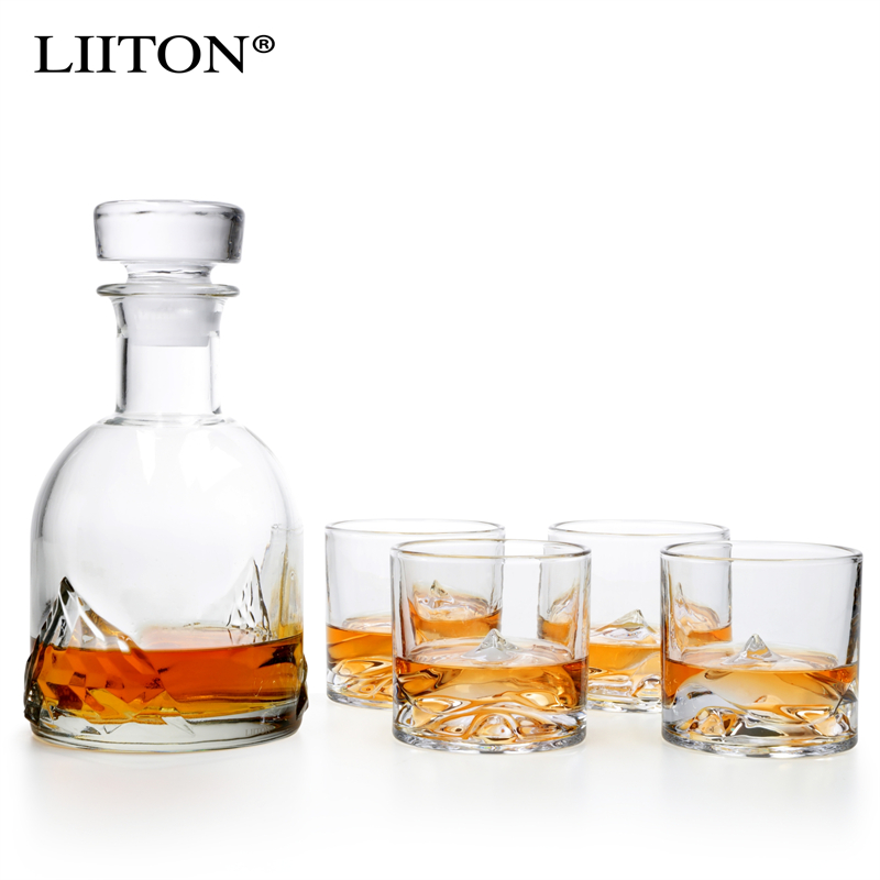 加拿大LIITON珠峰系列威士忌水晶玻璃酒杯鸡尾酒洋酒杯礼盒270ml