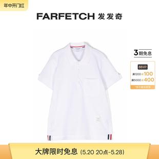 FARFETCH发发奇 标贴棉polo衫 Browne童装 Thom