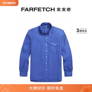 长袖 Polo Lauren男士 亚麻衬衫 Ralph FARFETCH发发奇