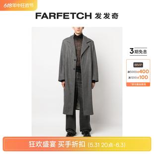 Final Sale There 羊毛混纺单排扣外套FARFETCH发发 Was One男士