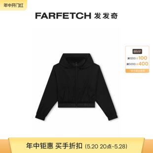 logo提花连帽夹克FARFETCH发发奇 Karl Lagerfeld童装