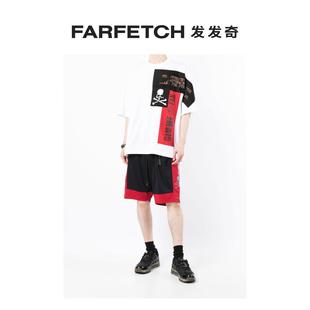 Mastermind logo对比边饰短裤 FARFETCH发发奇 World男士