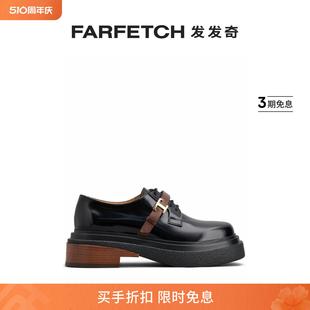 S女士logo标牌皮质乐福鞋 Tod FARFETCH发发奇