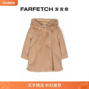 Gufo童装 人造皮草双排扣外套FARFETCH发发奇