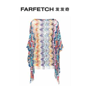 Missoni女士Z字形图案流苏长罩衫 裙FARFETCH发发奇