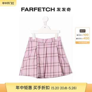 格纹伞形半身裙FARFETCH发发奇 SIOLA童装