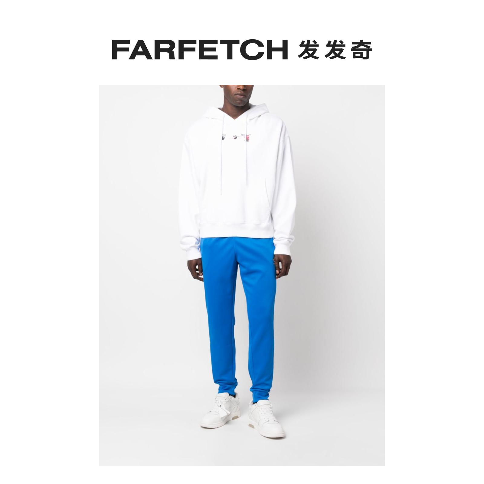 Adidas阿迪达斯男士logo刺绣运动裤FARFETCH发发奇