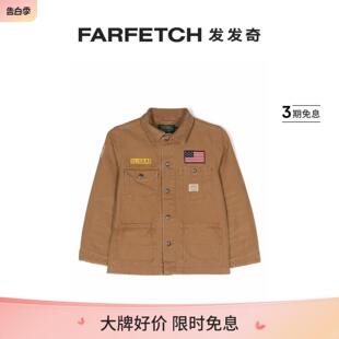 贴花细节牛仔夹克FARFETCH发发奇 Chore Ralph Lauren童装