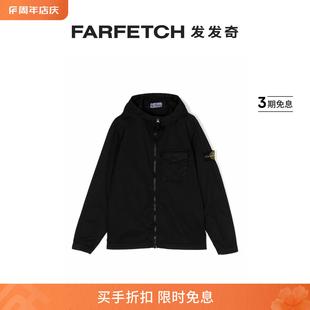 标贴连帽夹克FARFETCH发发奇 Stone Island童装