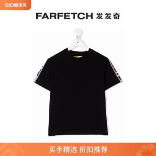 Off logo圆领T恤FARFETCH发发奇 Kids童装 White