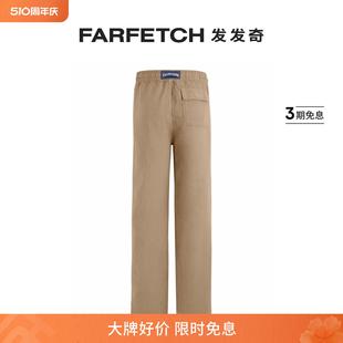 VILEBREQUIN男士 FARFETCH发发奇 亚麻直筒长裤