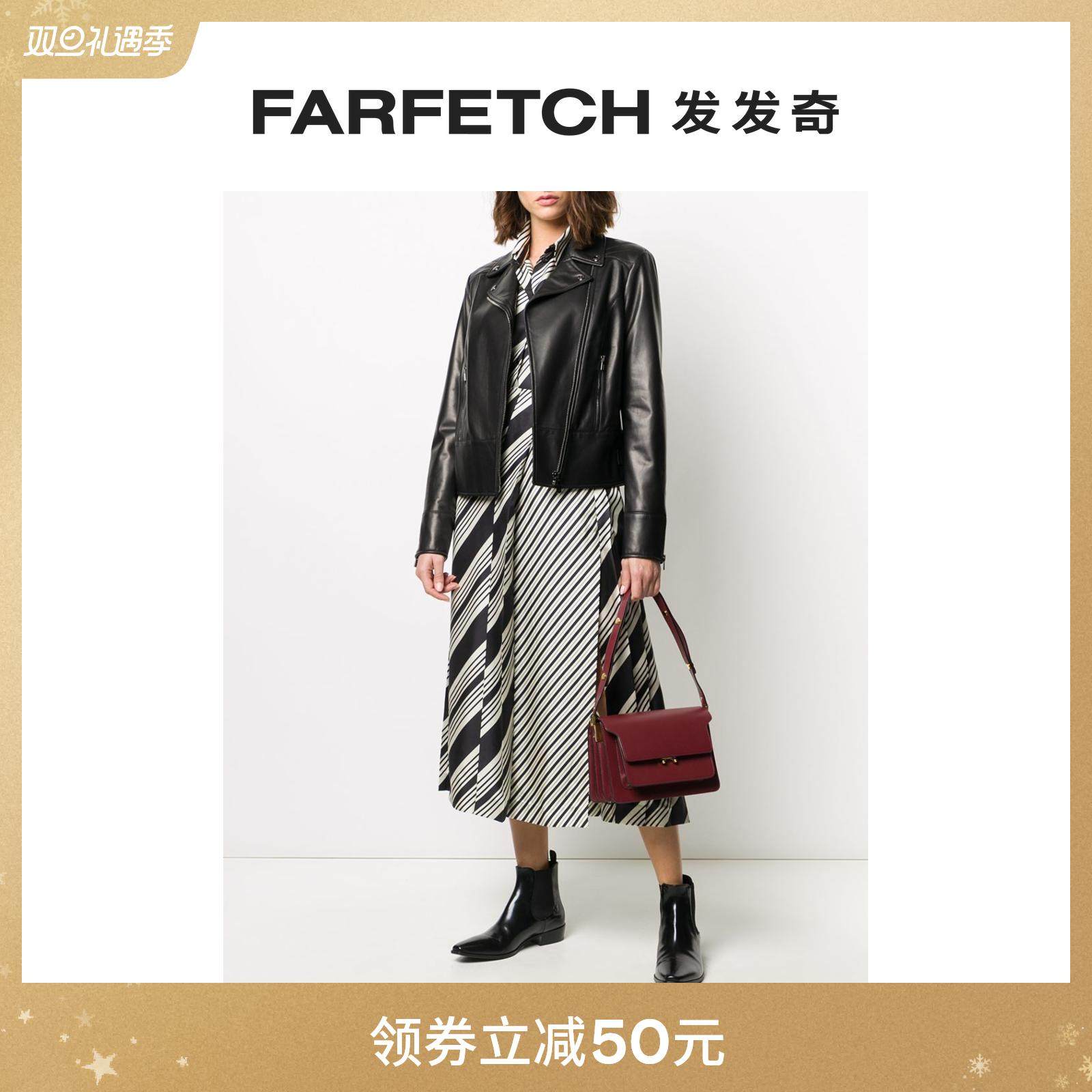 Bally巴利女士合身机车夹克FARFETCH发发奇