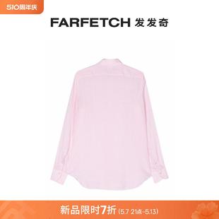 宽领亚麻衬衫 FINAMORE 1925 NAPOLI男士 FARFETCH发发奇