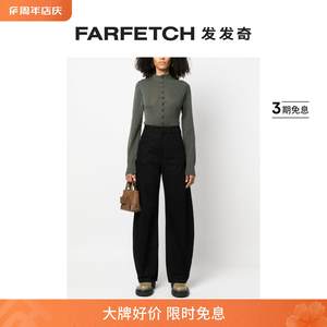 Lemaire女士高腰阔腿牛仔裤FARFETCH发发奇