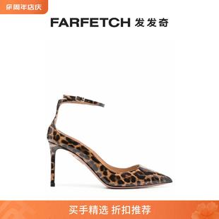 Aquazzura女士豹纹中跟鞋 FARFETCH发发奇