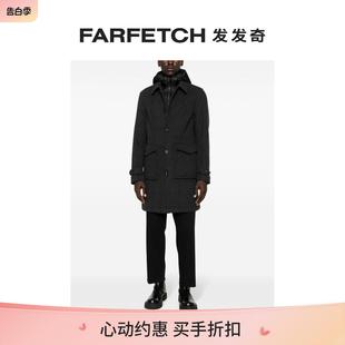 羊毛混纺排扣外套FARFETCH发发奇 Woolrich男士