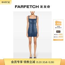 Liu Jo女士搭链系带牛仔连衣裙FARFETCH发发奇