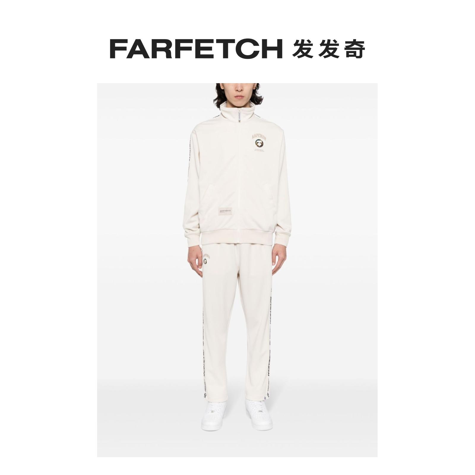 Aape男士logo饰带拉链夹克FARFETCH发发奇