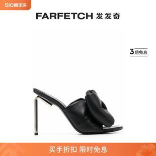 Off FARFETCH发发奇 蝴蝶结缀饰凉鞋 White女士Allen