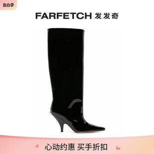 FARFETCH发发奇 Bally巴利女士Katy 亮面高跟高筒靴