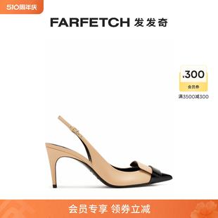 FARFETCH发发奇 裹踝皮质中跟鞋 Sergio Rossi女士SR1