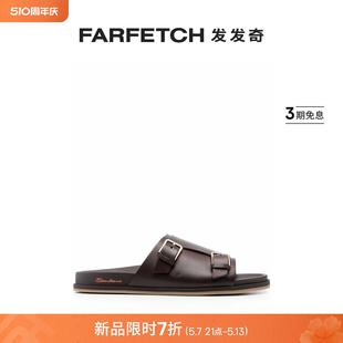 Santoni男士 皮质拖鞋 Gort50 Doctor FARFETCH发发奇