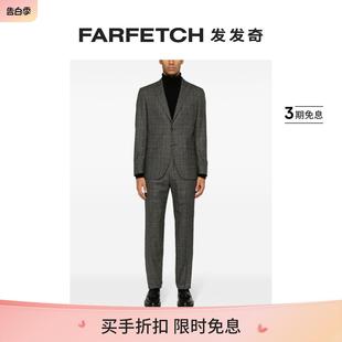 FARFETCH发发奇 套装 格纹单排扣西装 Tagliatore男士