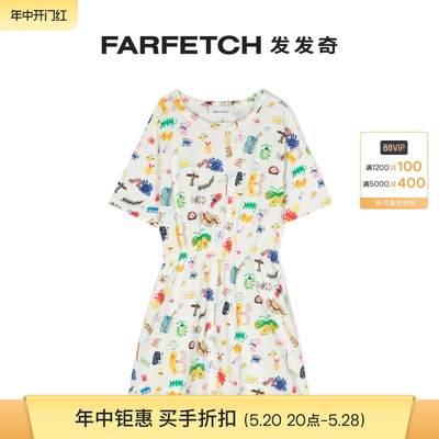 Bobo Choses童装Funny Insets 棉连衣裙FARFETCH发发奇