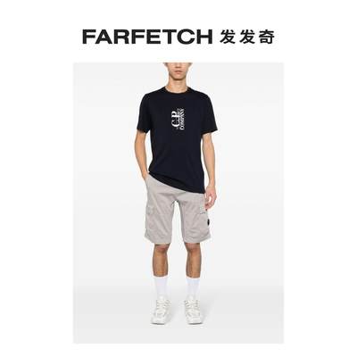 C.P. Company男士logo印花棉T恤FARFETCH发发奇