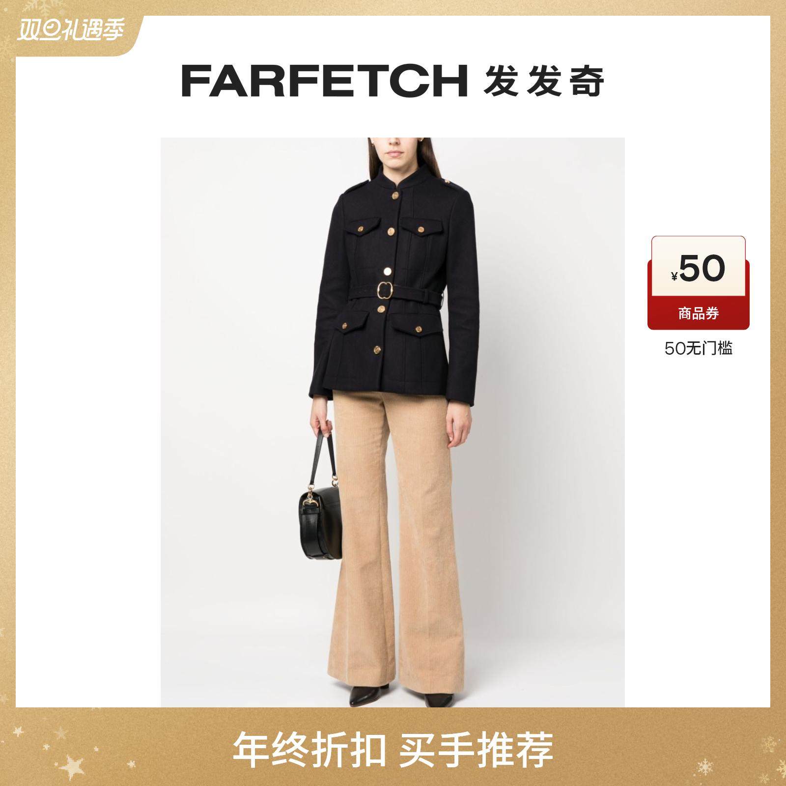 Bally巴利女士束腰羊毛混纺夹克FARFETCH发发奇