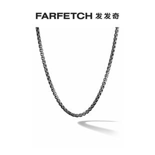 项链FARFETCH发发奇 David 纯银 Yurman男士 Box Chain